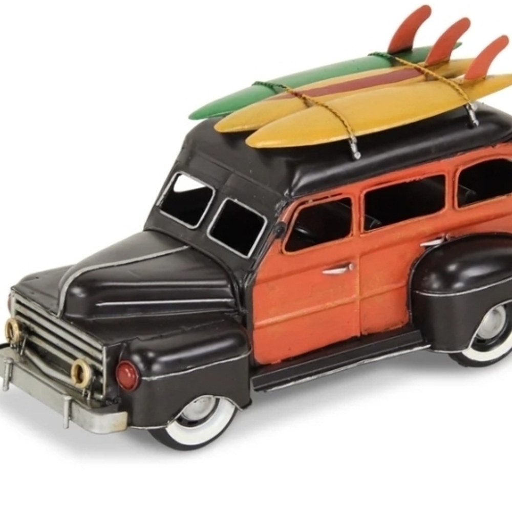 JA-0086 - Metal  Brown "Woody" Automotive.